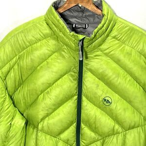 BIG AGNES Hole In The Wall Down Jacket Coat Puffer Water Repellent Men XXL Green